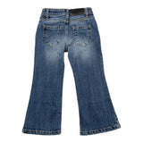 Gaelle Jeans Tinta Unita Modello Zampa Blu Per Bambina
