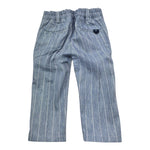 Manuel & Frank Pantalone Tinta Unita con Fantasia A Righe per Neonato MF1409N AZZURRO MANUEL & FRANK 