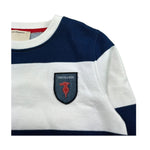 Trussardi Felpa Chiusa Bicolore con Stampa per Bambino TBP26153FE PANNA/BLU TRUSSARDI 