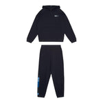 EMPORIO ARMANI completo pantalone-felpa tinta unita con stampa e cappuccio Nero per Bambino 6DBV58 NERO EMPORIO ARMANI 