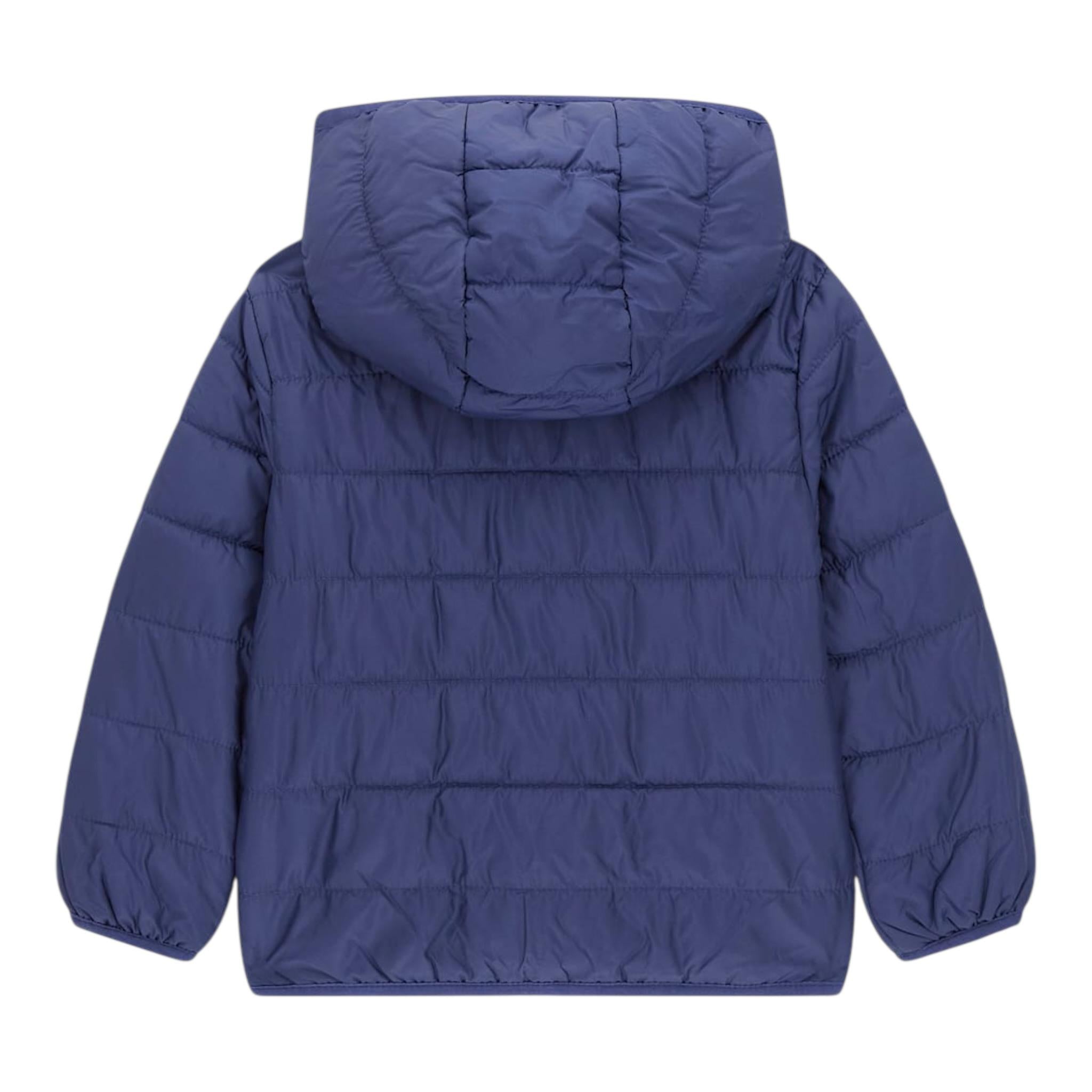 Guess Giubbino Tinta Unita con Cappuccio per Neonato H4BT03WCFM0 BLU GUESS 