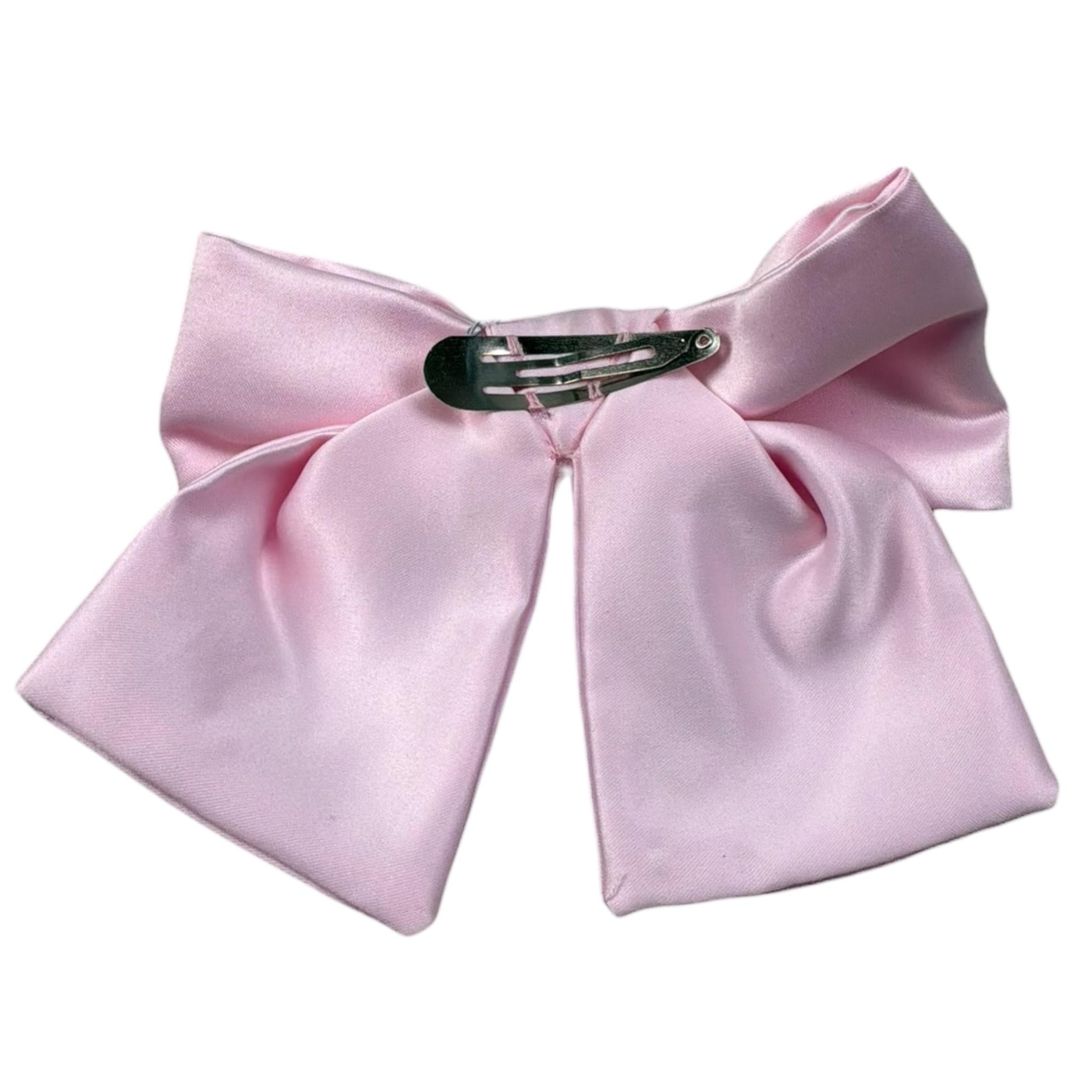 A' La Page Fermaglio Tinta Unita con Fiocco per Bambina AL30 ROSA A' LA PAGE 