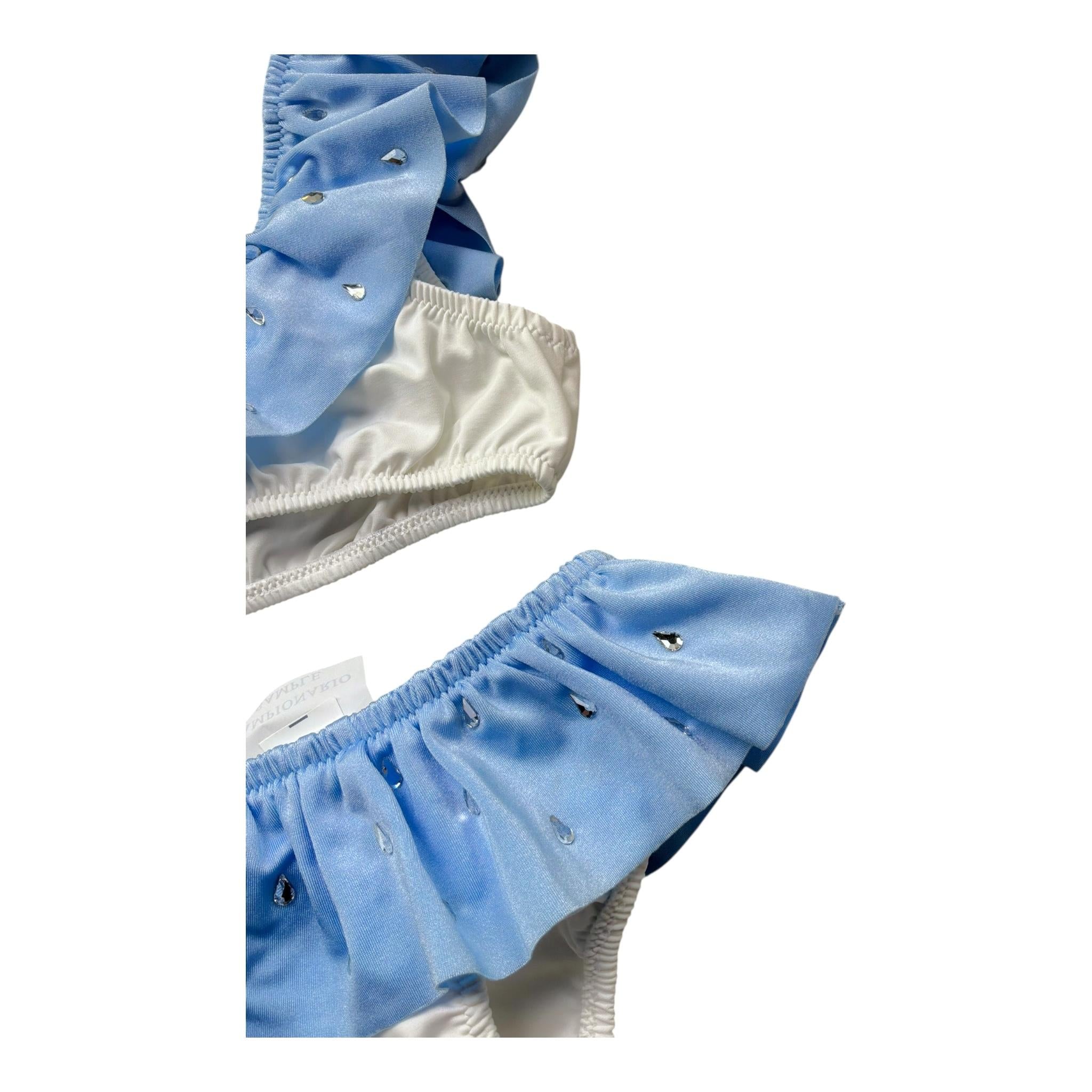 Saint Barth Costume 2 Pezzi Fascia -Slip per Bambina 01207L BIANCO SAINT BARTH 