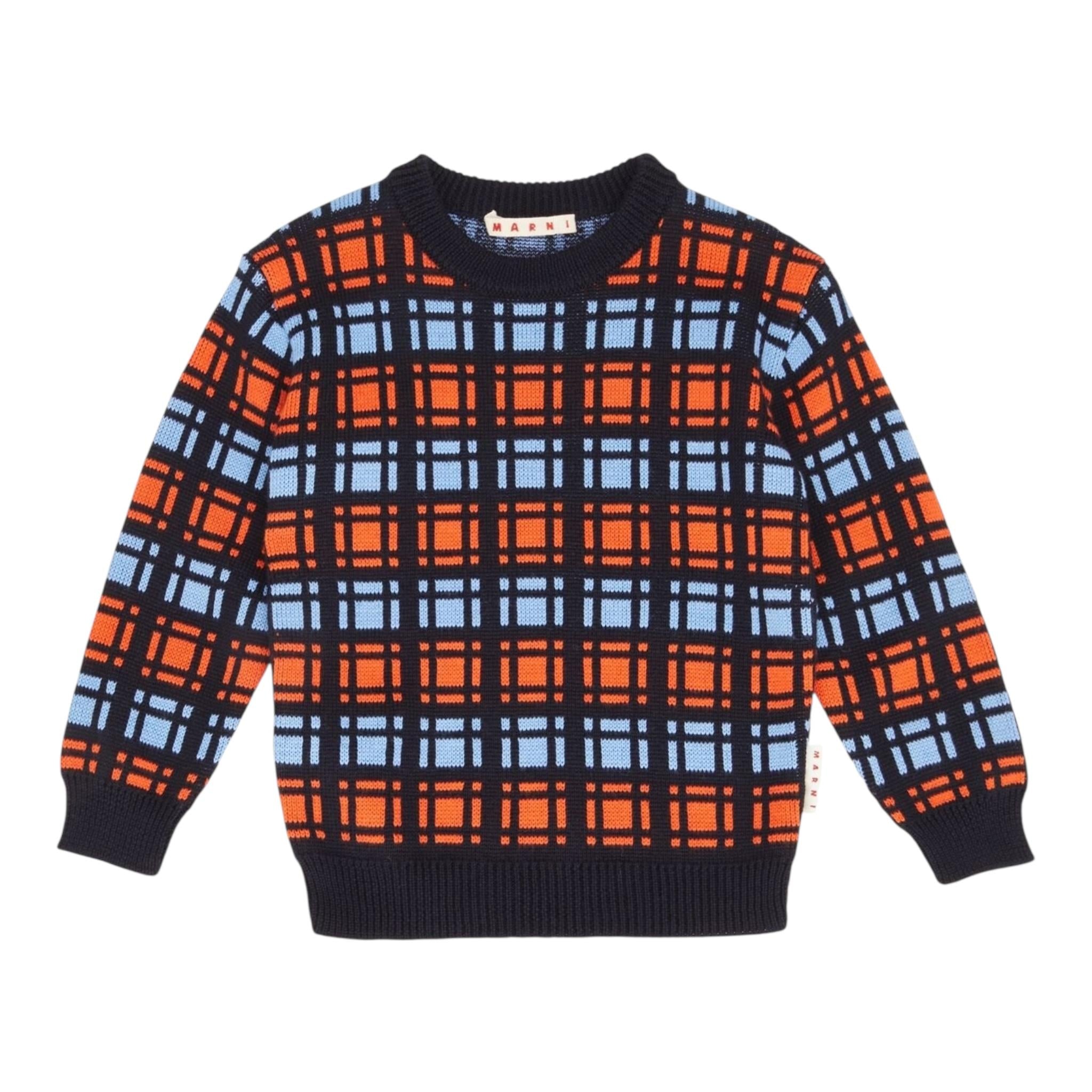 MARNI maglia girocollo stampa fantasia Blu per Bambino M00857 BLU MARNI 