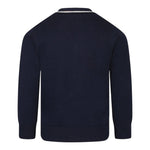 Boss Cardigan Tinta Unita con Scollo A V per Bambino J52005 BLU BOSS 