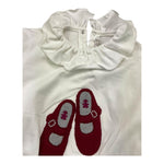 LE BEBE' felpa chiusa con colletto tinta unita con stampa in contrasto Bianco per Neonata LBG6077 BIANCO LE BEBE' 