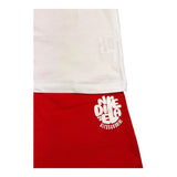 Daniele Alessandrini Completo T-Shirt-Bermuda Bicolore Bianco/Rosso per Bambino