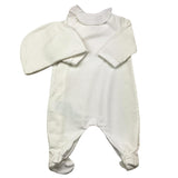 MOSCHINO tutina manica lunga tinta unita con cappello Bianco per Neonata MDY016 BIANCO MOSCHINO 