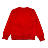 MOSCHINO felpa girocollo tinta unita con stampa Rosso per Bambino HPF08V ROSSO MOSCHINO 