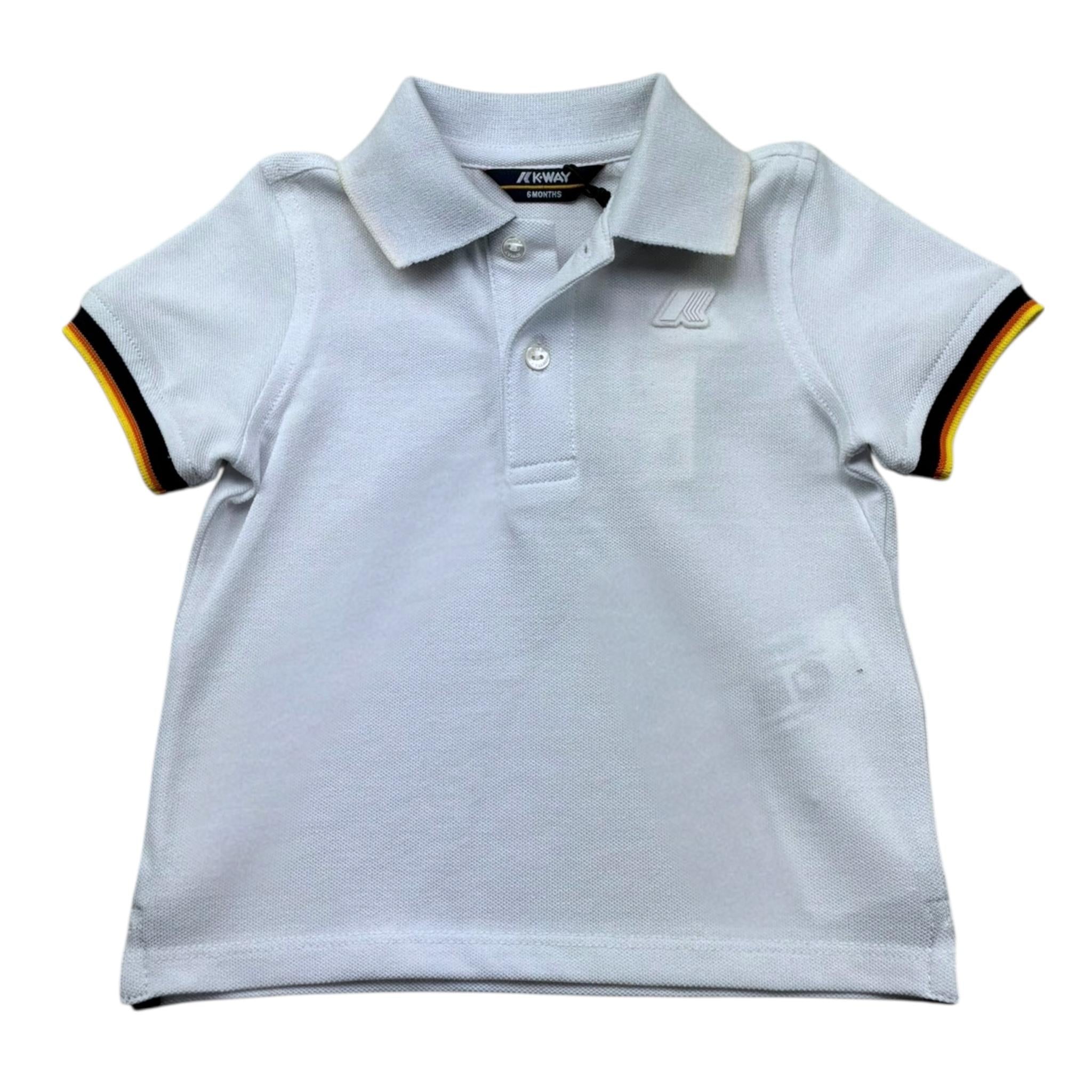 K-Way Polo Mezza Manica Tinta Unita per Neonato K71374WX BIANCO K-WAY 