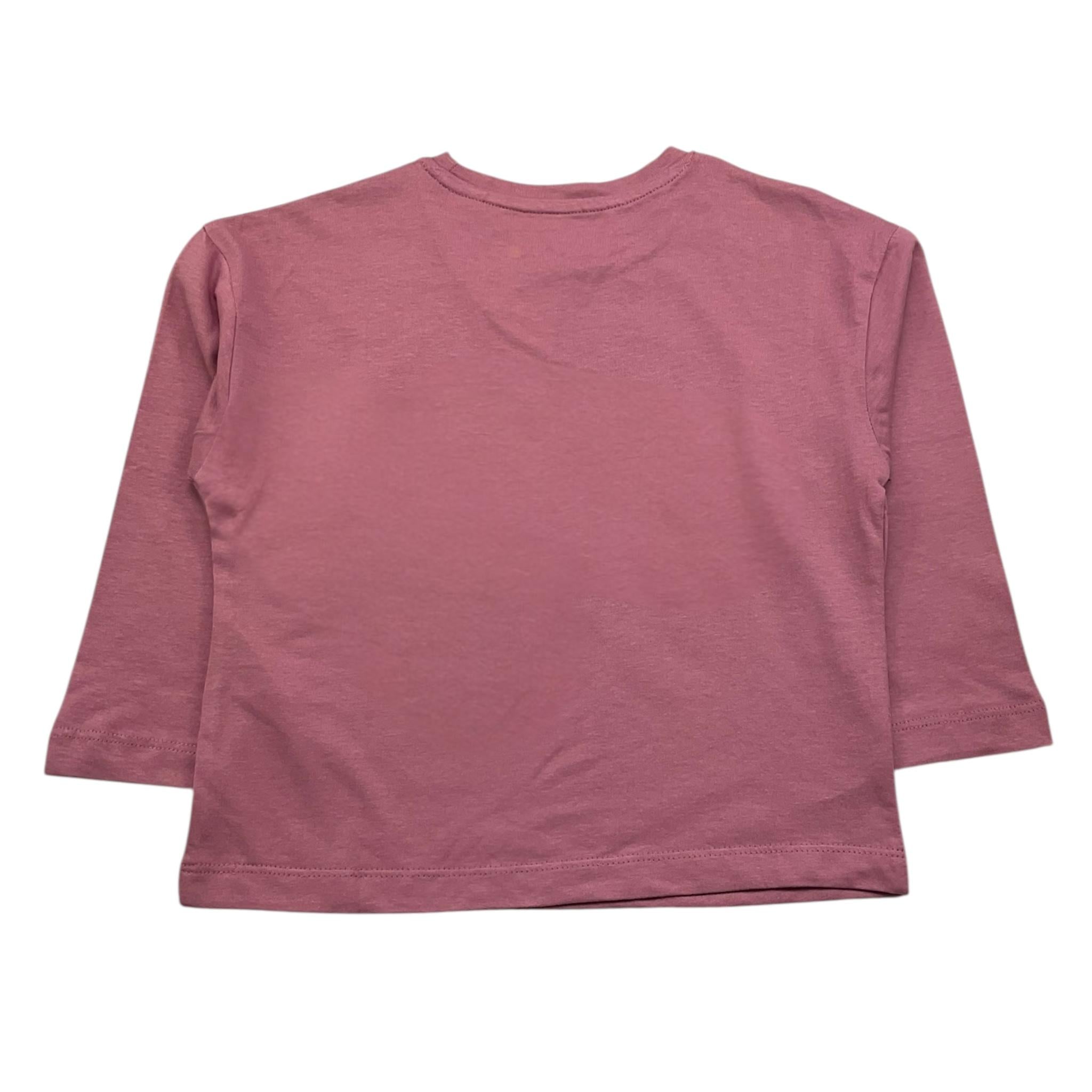 LOSAN shirt girocollo tinta unita con stampa Rosa per Bambina 51032941649018 ROSA LOSAN 