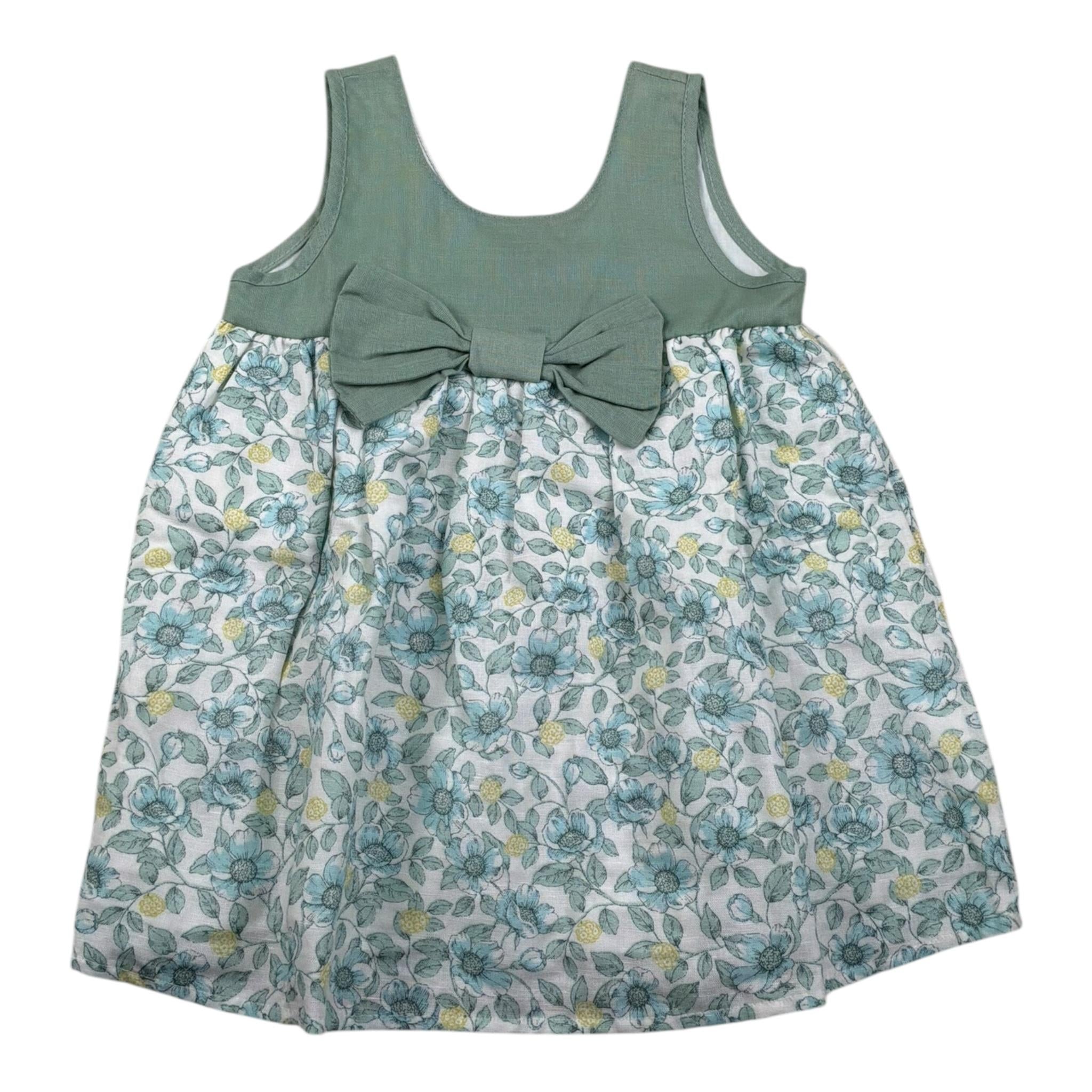 Calamaro Abito Tinta Unita con Stampa per Neonata 21298 BIANCO CALAMARO 