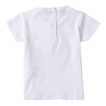Sarabanda T-Shirt tinta unita con Stampa Bianco per Neonata 0B2133 BIANCO SARABANDA 