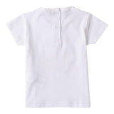 Sarabanda T-Shirt tinta unita con Stampa Bianco per Neonata 0B2133 BIANCO SARABANDA 