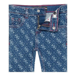 Guess Jeans Tinta Unita con Stampa per Neonata K3BA03D4CA0 BLU GUESS 