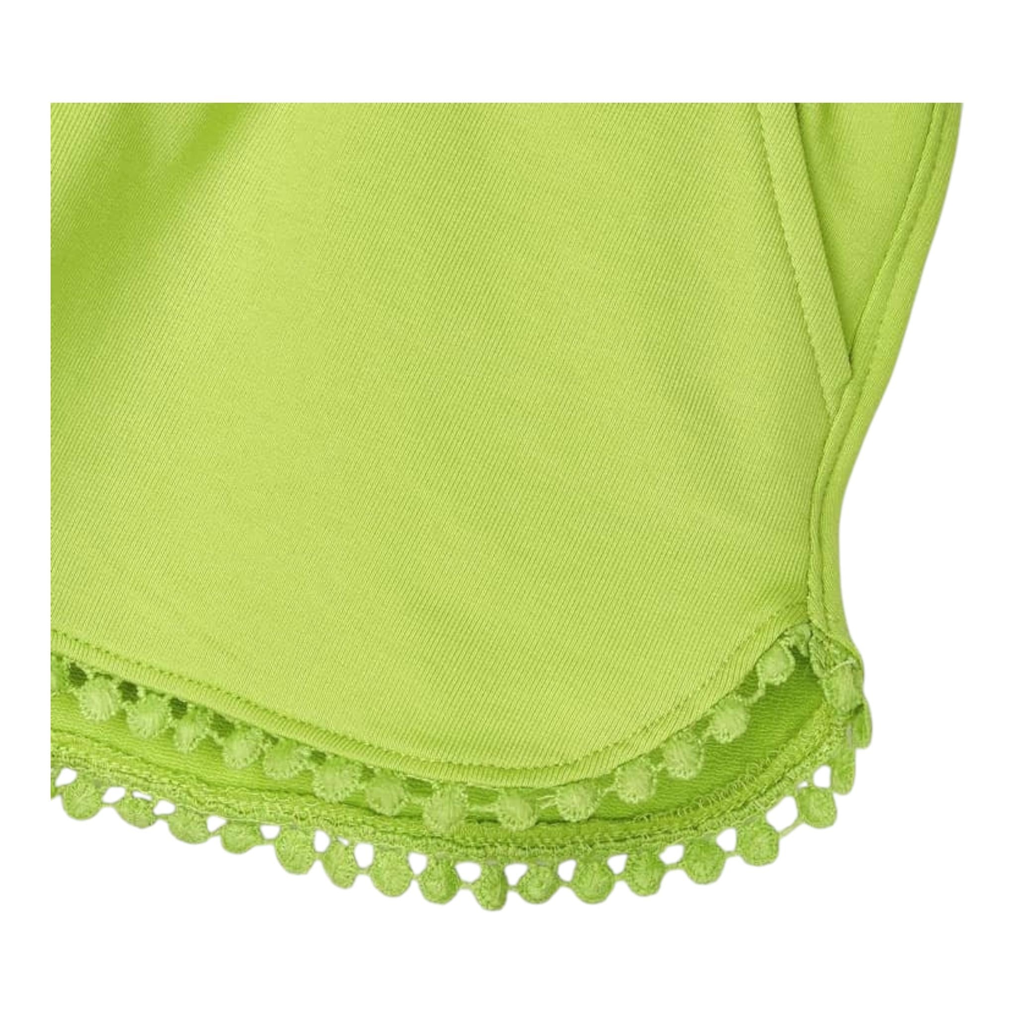 Mayoral Short Tinta Unica con Elastico In Vita per Bambina 607J VERDE ACIDO MAYORAL 