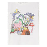 Stella Mccartney T-Shirt Girocollo Tinta Unita con Stampa per Bambina TW8A41X BIANCO STELLA McCARTNEY 