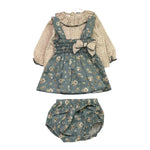 CALAMARO completo 3pz camicia-gonna-coulotte Beige per Neonata 22071 BEIGE CALAMARO 