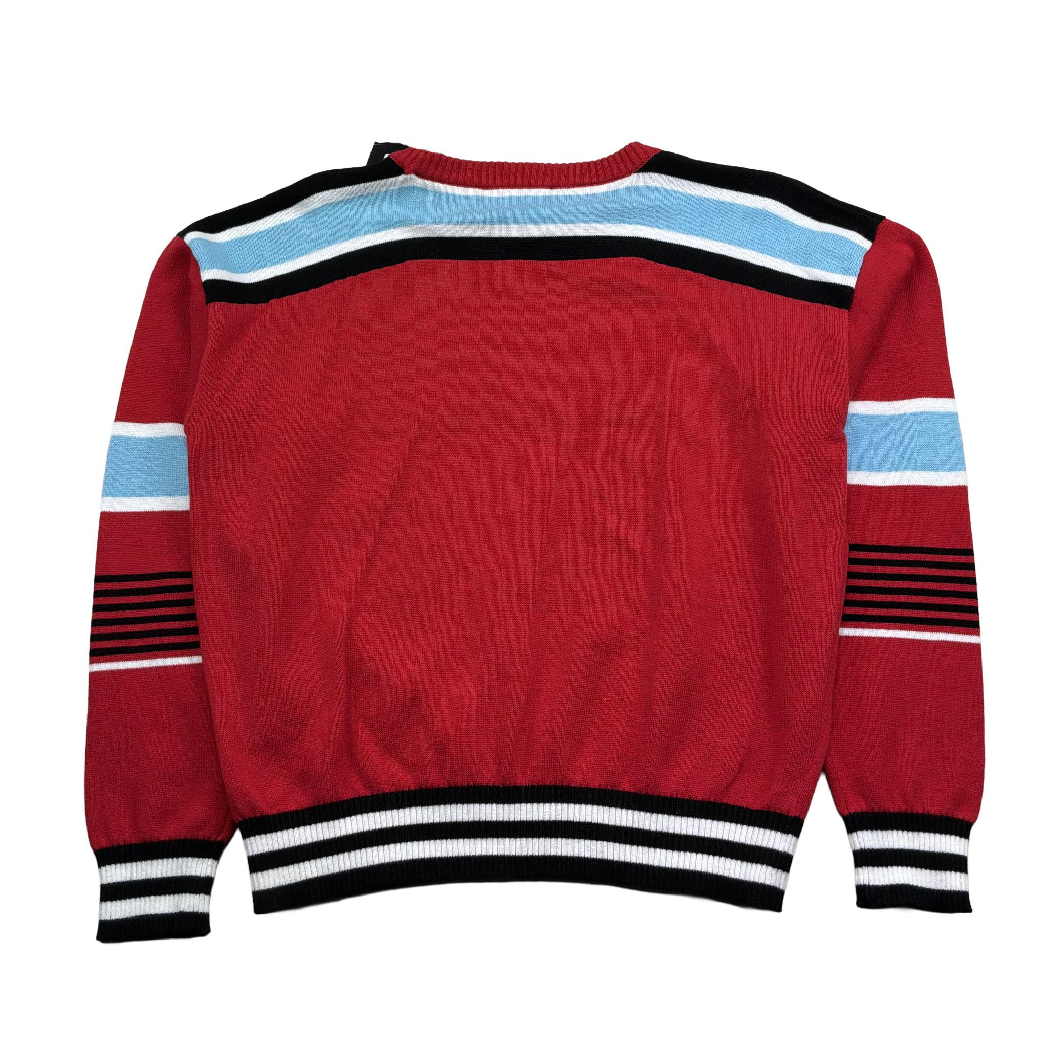 John Richmond Maglia Girocollo Tinta Unita con Stampa per Bambino RBP26124MA ROSSO JOHN RICHMOND 