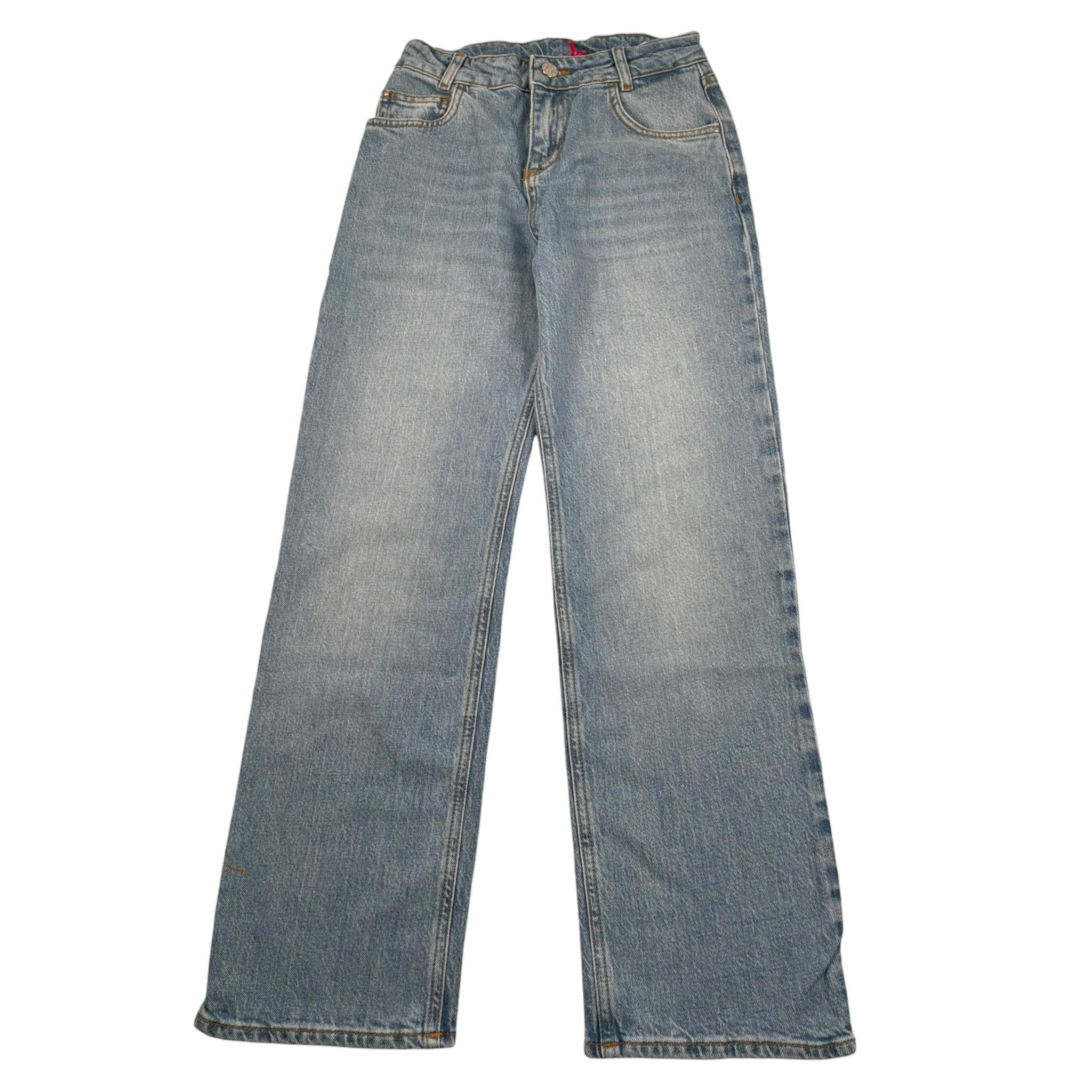 Liu Jo Jeans Tinta Unita Modello Palazzo per Bambina GA5097 AZZURRO LIU JO 