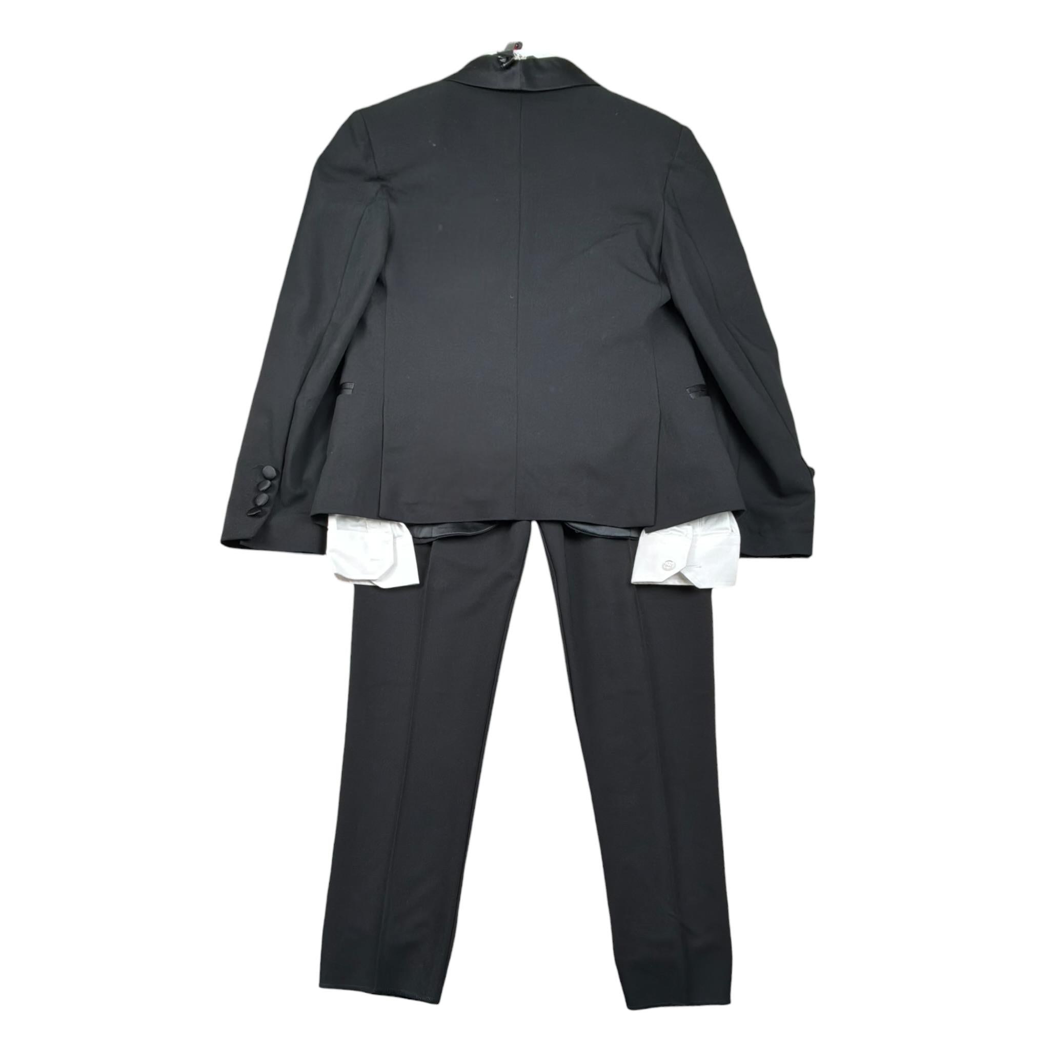 Over-D Completo Cerimonia 5 Pezzi Camicia-Giacca-Papillion-Gilet-Pantalone per Bambino OK421AB NERO OVER-D 