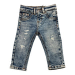 GUESS jeans tinta unita con girovita regolabile Azzurro per Neonato N4YA08D52Z0N AZZURRO GUESS 