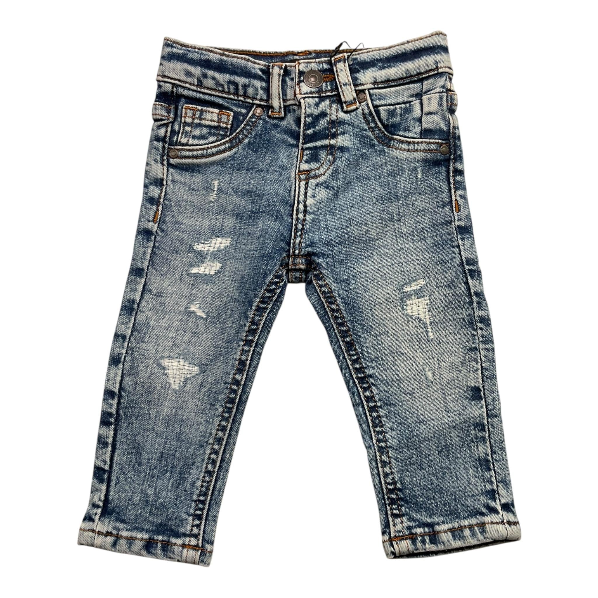GUESS jeans tinta unita con girovita regolabile Azzurro per Neonato N4YA08D52Z0N AZZURRO GUESS 