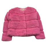 EMC pelliccia tinta unita con bottoni Rosa per Bambina AV1214 ROSA EMC 