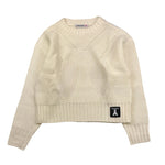 PATRIZIA PEPE maglia girocollo tinta unita Panna per Bambina 7K0049XX PANNA PATRIZIA PEPE 