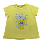 Liu Jo Tshirt Girocollo tinta unita con Stampa Giallo per Neonata KA4132 GIALLO LIU JO 