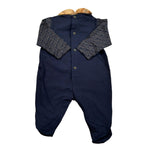 Alviero Martini Tutina Manica Lunga tinta unita Blu per Neonata 295R1623 BLU ALVIERO MARTINI 