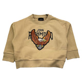 JOHN RICHMOND felp chiusa girocollo tinta unita Beige per Neonato RBA2414OFEOF BEIGE JOHN RICHMOND 