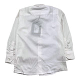 Shako' Camicia Manica Lunga Tinta Unita Con Papillon Bianco Per Neonato