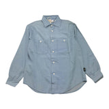 Aspesi Camicia Manica Lunga Tinta Unita Azzurro Per Bambino