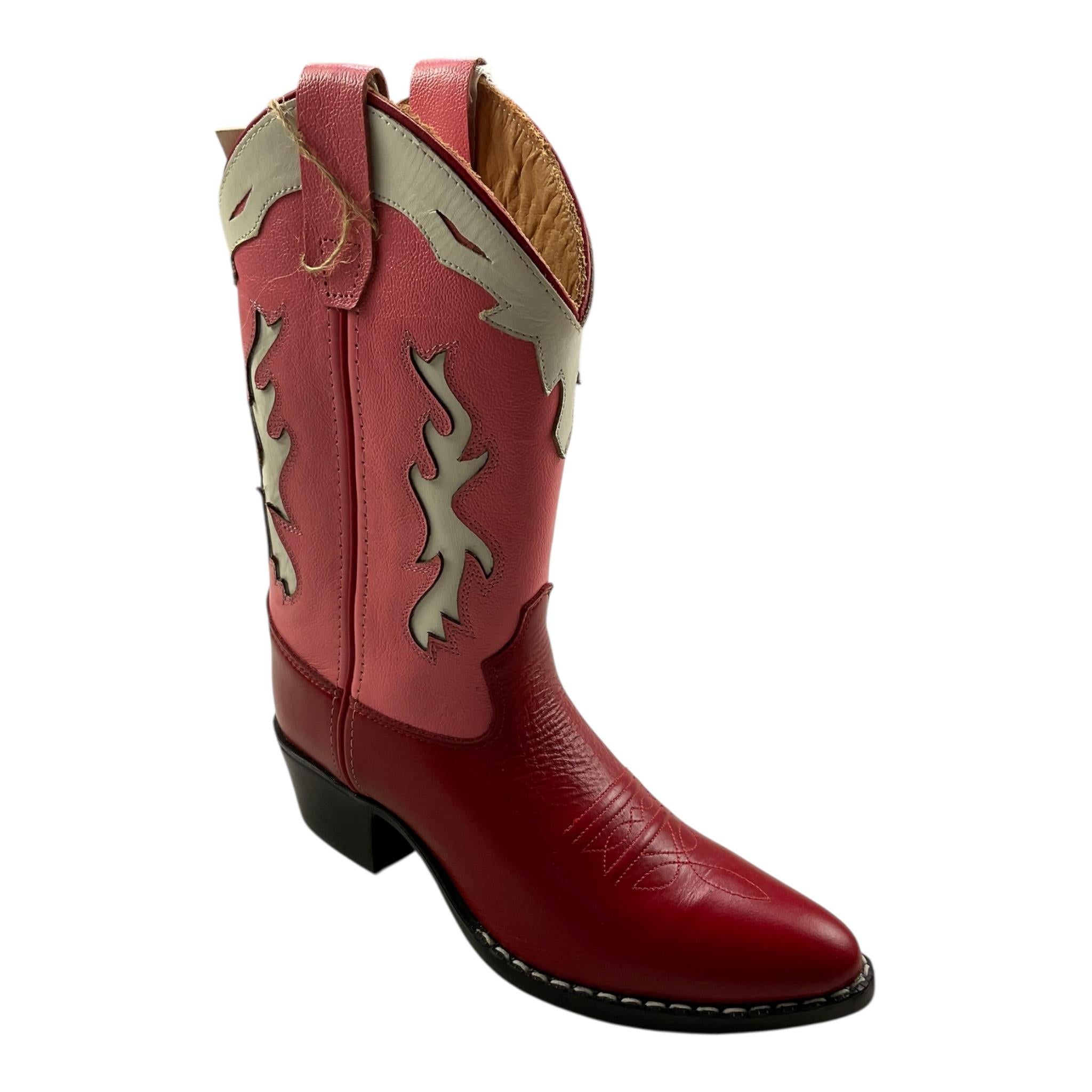 BOOTSTOCK stivale modell cowboy Rosa/rosso per Bambina BS8193 ROSA/ROSSO BOOTSTOCK 