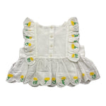 Stella Mccartney Camicia Giromanica Tinta Unita con Stampa per Bambina TU5A31 BIANCO STELLA McCARTNEY 