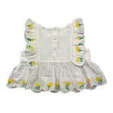 Stella Mccartney Camicia Giromanica Tinta Unita con Stampa per Bambina TU5A31 BIANCO STELLA McCARTNEY 