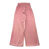 Fun & Fun Pantalone Modello A Palazzo Tinta Unita Con Elastico In Vita Rosa Per Bambina