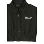 Marc Ellis Camicia Modello Crop Tinta Unita con Logo per Bambina JMJSH14110 NERO MARC ELLIS 