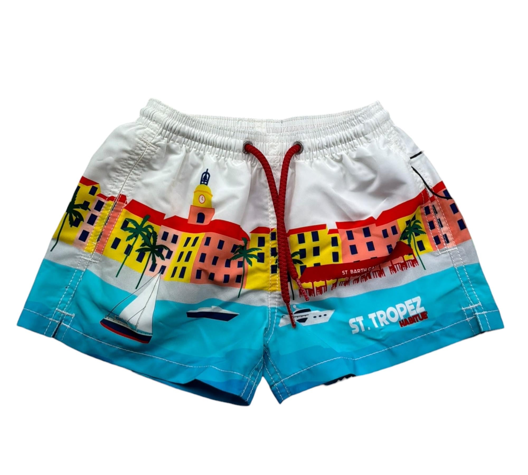 Saint Barth Costume Stampa Fantasia per Bambino HAITII MULTICOLOR SAINT BARTH 