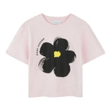 Marc Jacobs T-Shirt Girocollo Tinta Unita con Stampa per Bambina W60542 ROSA MARC JACOBS 
