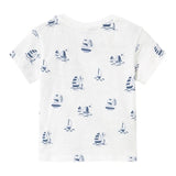 Mayoral T-Shirt Tinta Unita con Stampa per Neonato 1058 BIANCO MAYORAL 