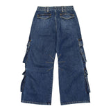 Diesel Jeans Modello Palazzo con Tasconi per Bambina J01725X BLU DIESEL 