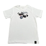 F**K T-Shirt Girocollo Tinta Unita con Stampa per Neonato FJ234203WH BIANCO F**K 