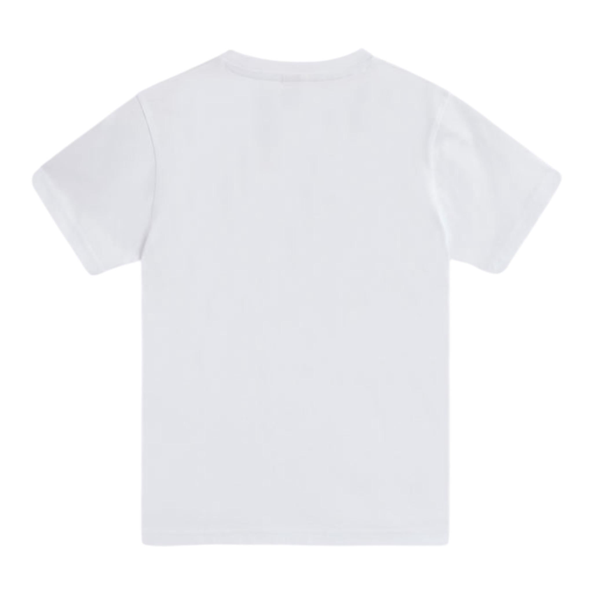 Sundek T-Shirt Girocollo Tinta Unita con Stampa per Bambino B699TEJ787M BIANCO SUNDEK 