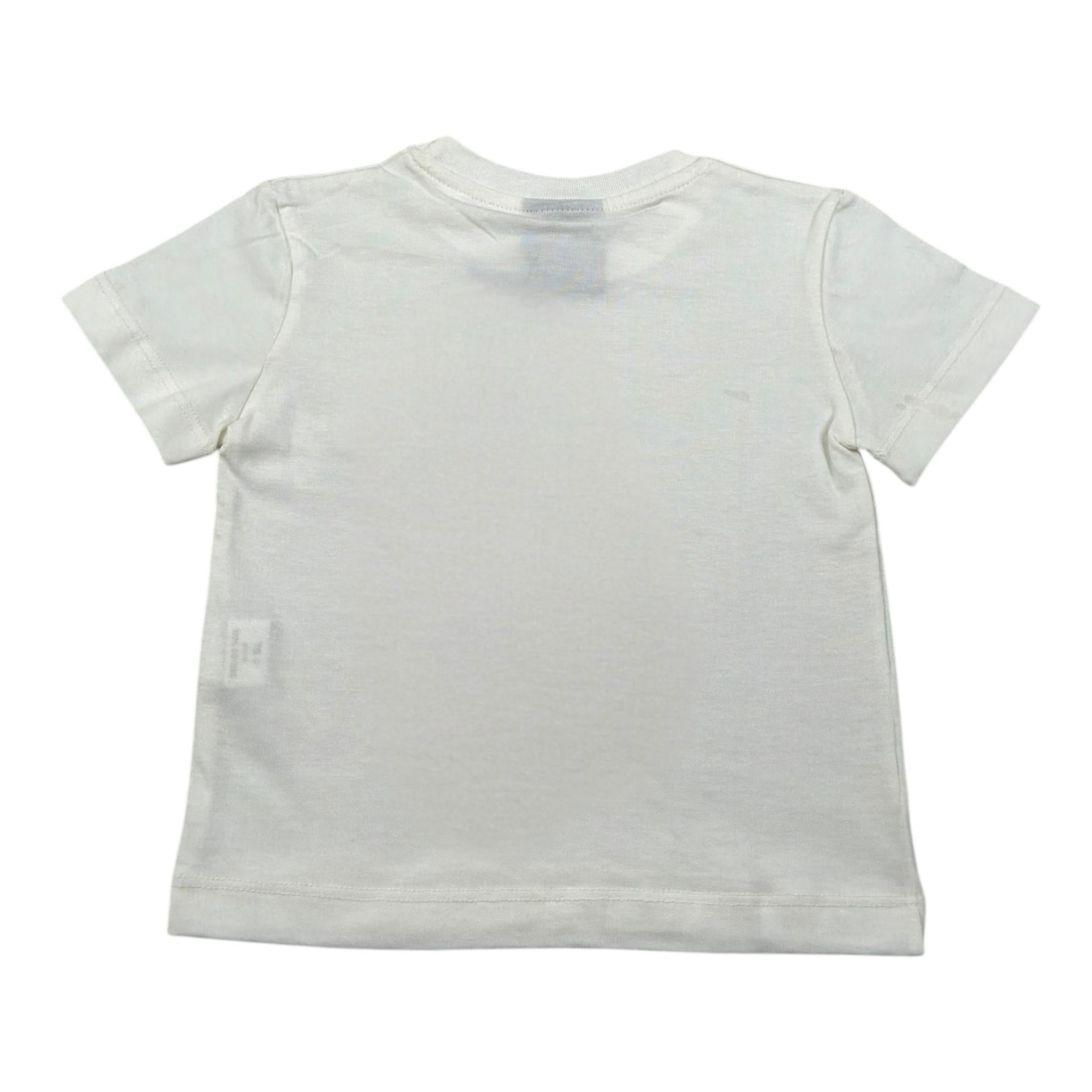 Maison 9 Paris T-Shirt Girocollo Tinta Unita con Tasca per Neonato C900100 BIANCO MAISON 9 PARIS 
