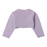 MINI BANDA coprispalle tinta unita con bottoni fiore Lilla per Neonata 3A743 LILLA MINI BANDA 