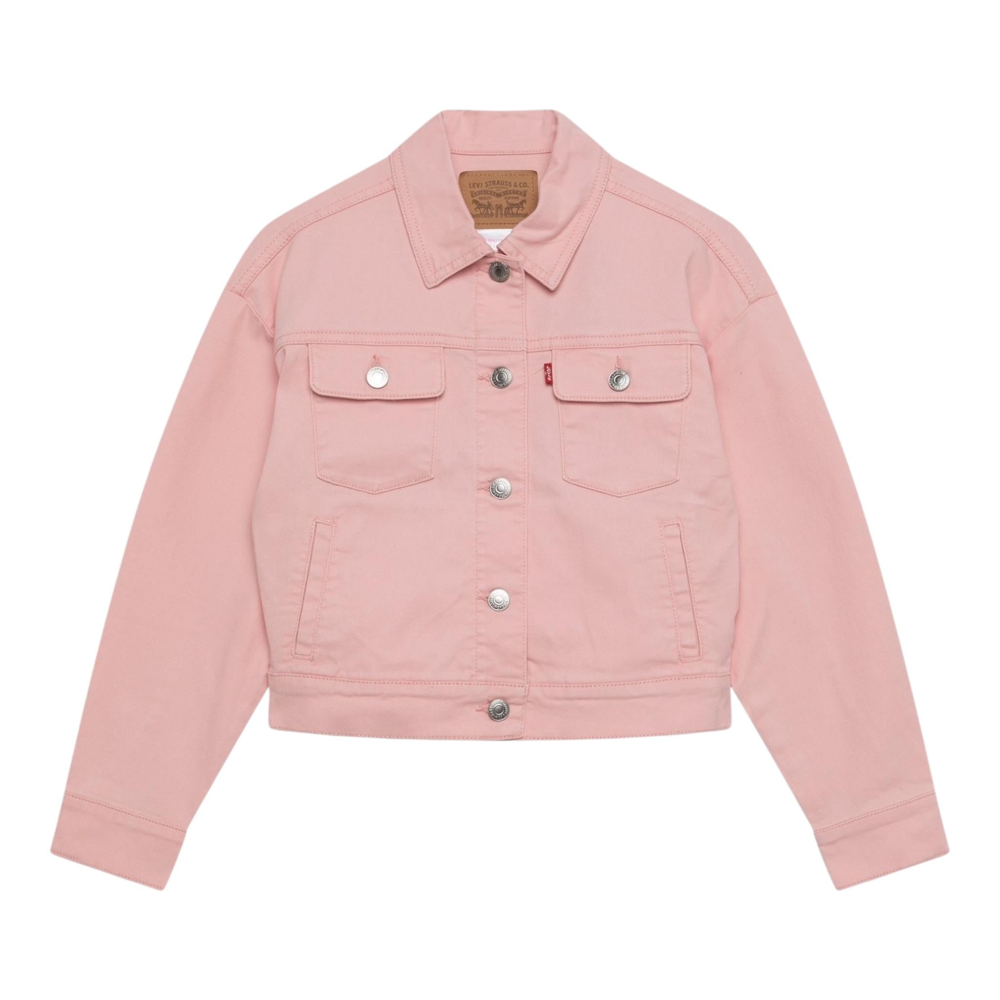 Levi'S Giubbino In Denim tinta unita Rosa per Bambina 4EH045 ROSA LEVI'S 