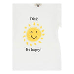 Dixie T-Shirt Tinta Unita Girocollo con Stampa per Bambina MB62030G39 BIANCO DIXIE 
