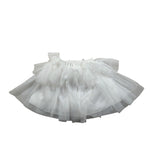 Le Bebe Gonna tinta unita con Tulle Bianco per Neonata LBG4229 BIANCO LE BEBE 
